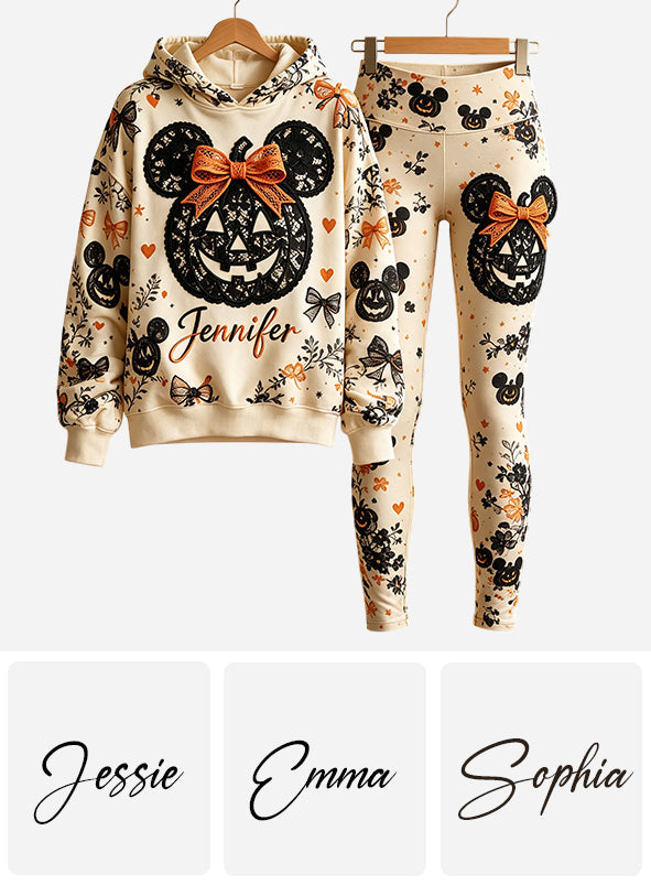 Personalized Halloween Mickey Mouse Hoodie & Leggings Set | Custom Name Gift Hoodie & Leggings GradoCreations