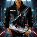 Personalized Darth Vader Zip-Up Sweatshirt for Men Men Zip-Up Sweatshirt GradoCreations