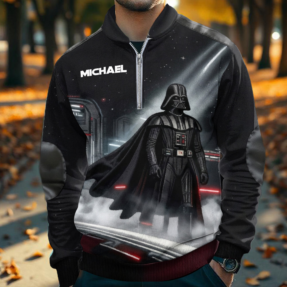 Personalized Darth Vader Zip-Up Sweatshirt for Men Men Zip-Up Sweatshirt GradoCreations