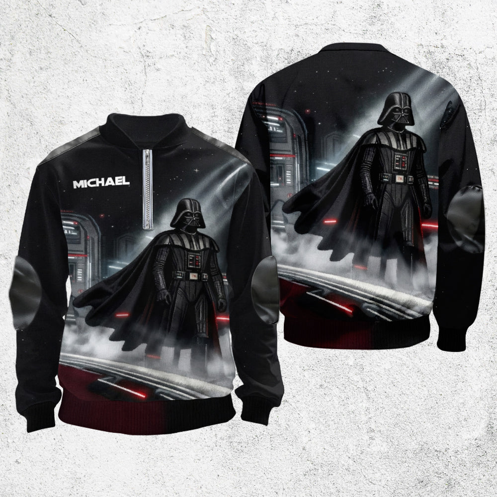 Personalized Darth Vader Zip-Up Sweatshirt for Men Men Zip-Up Sweatshirt GradoCreations