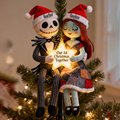 Personalized LED Light Tree Topper Christmas Decoration for Couples LED Light Tree Topper GradoCreations