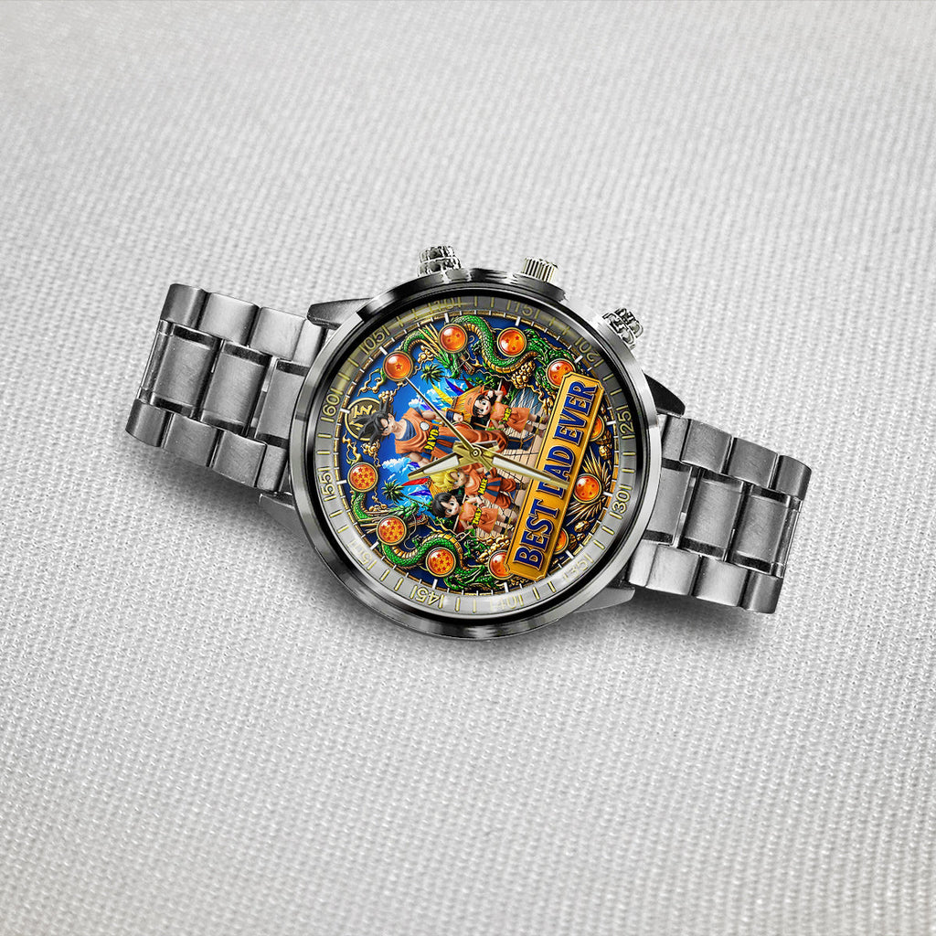 Personalized Best Dad Ever Hand Watch Custom Gift for Father's Day