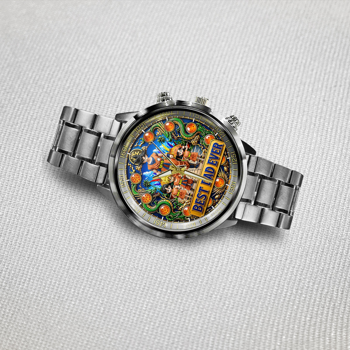 Personalized Best Dad Ever Hand Watch Custom Gift for Father's Day