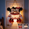 Personalized LED Acrylic Sign Mickey Mouse Custom Gift for Couples LED Light Acrylic Sign GradoCreations