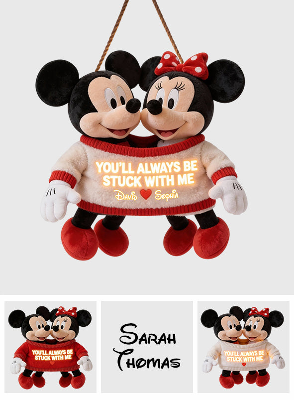 Personalized LED Acrylic Sign Mickey Mouse Custom Gift for Couples LED Light Acrylic Sign GradoCreations