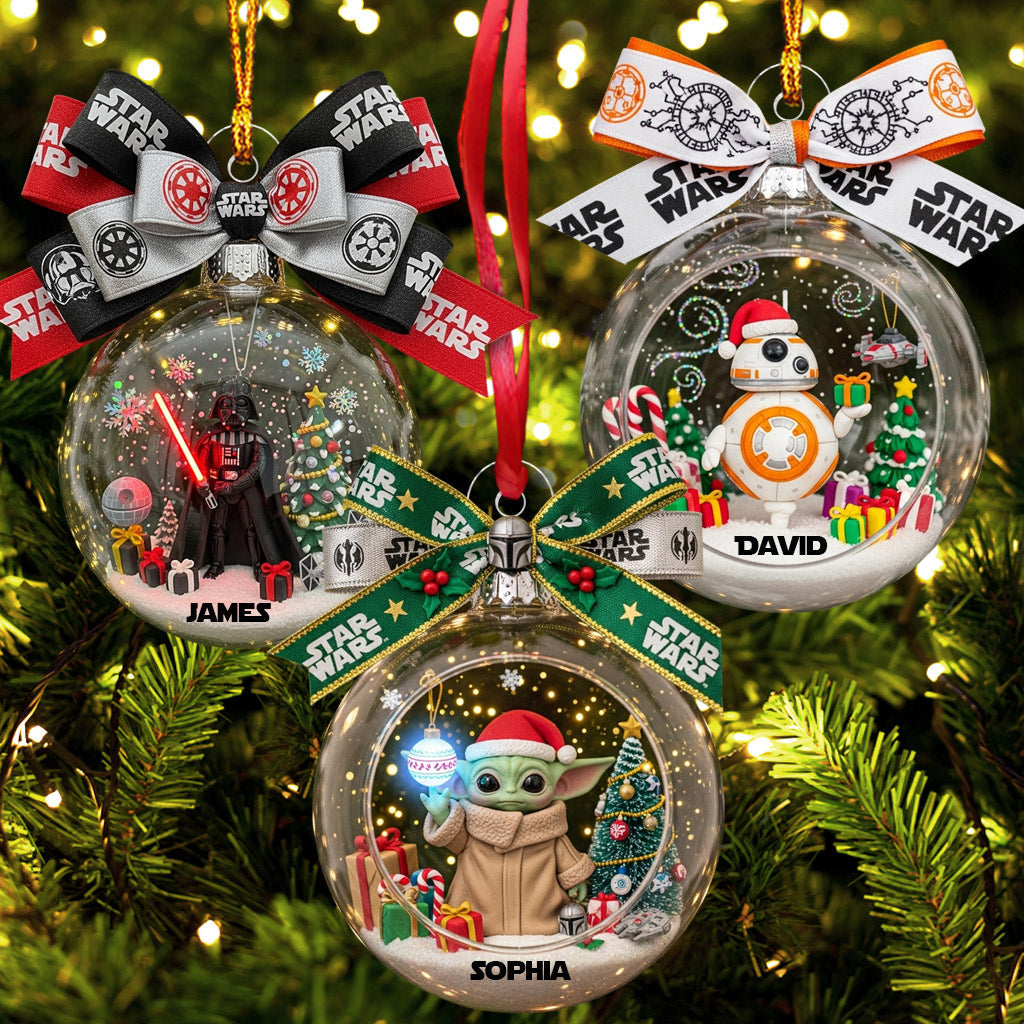 Personalized Star Wars Christmas Ornament Custom Name Gift Ornament GradoCreations