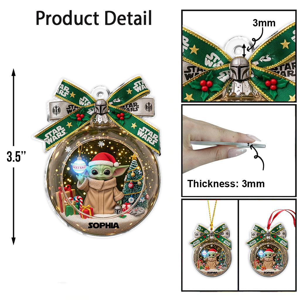 Personalized Star Wars Christmas Ornament Custom Name Gift Ornament GradoCreations