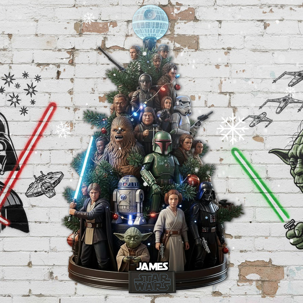 Personalized Star Wars Cut Metal Sign Custom Name for Christmas Cut Metal Sign GradoCreations