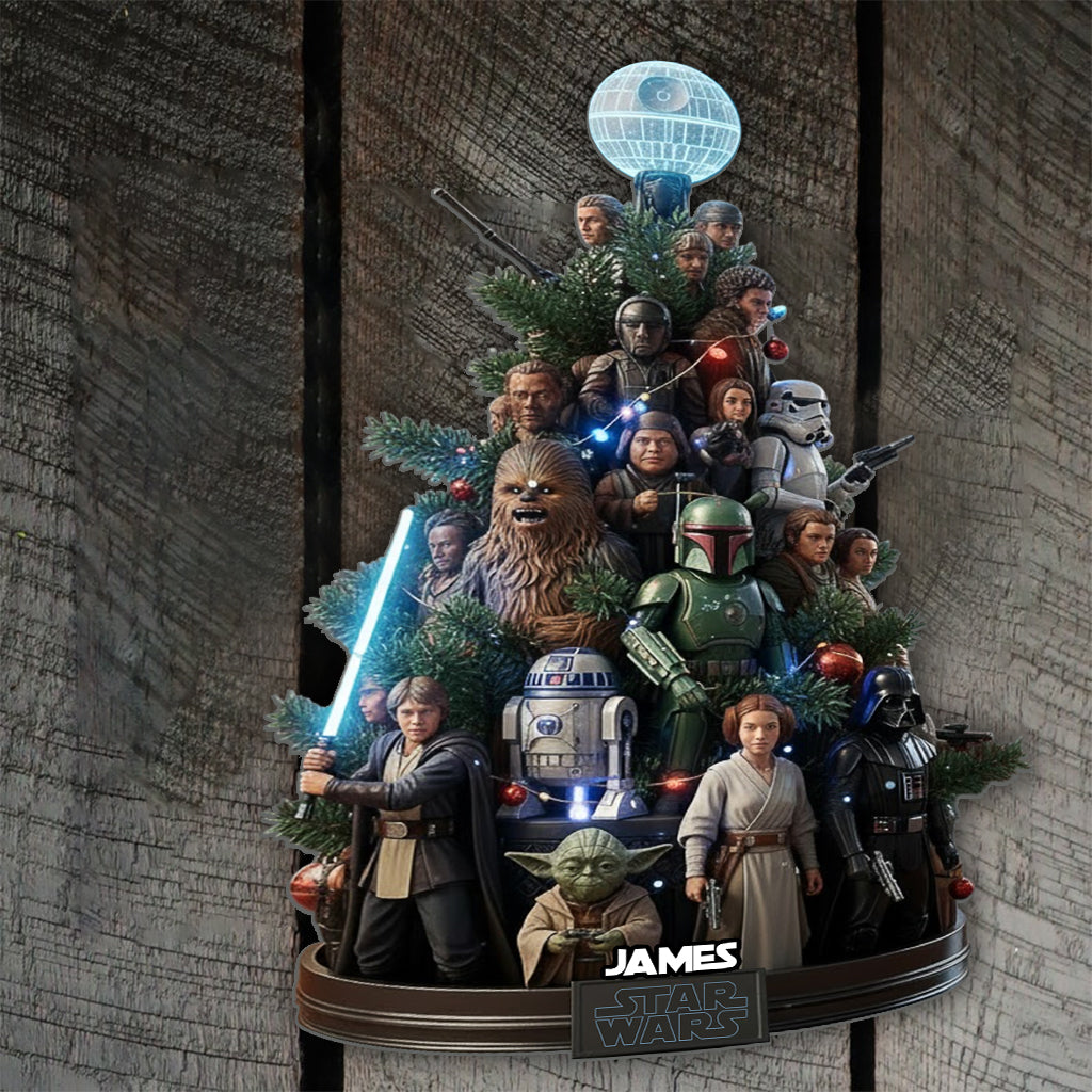 Personalized Star Wars Cut Metal Sign Custom Name for Christmas Cut Metal Sign GradoCreations