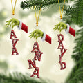 Personalized Grinchmas Name Ornament Custom Shape Gift Custom Shaped Ornament GradoCreations