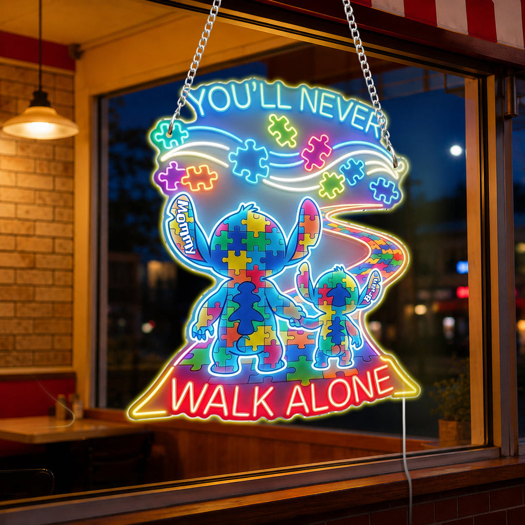 Personalized Autism Awareness Neon LED Light Sign Custom Decor Neon LED Light Sign GradoCreations