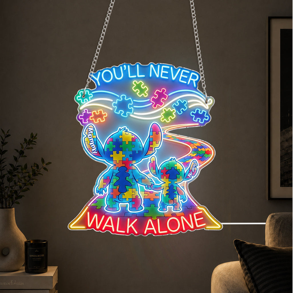 Personalized Autism Awareness Neon LED Light Sign Custom Decor Neon LED Light Sign GradoCreations