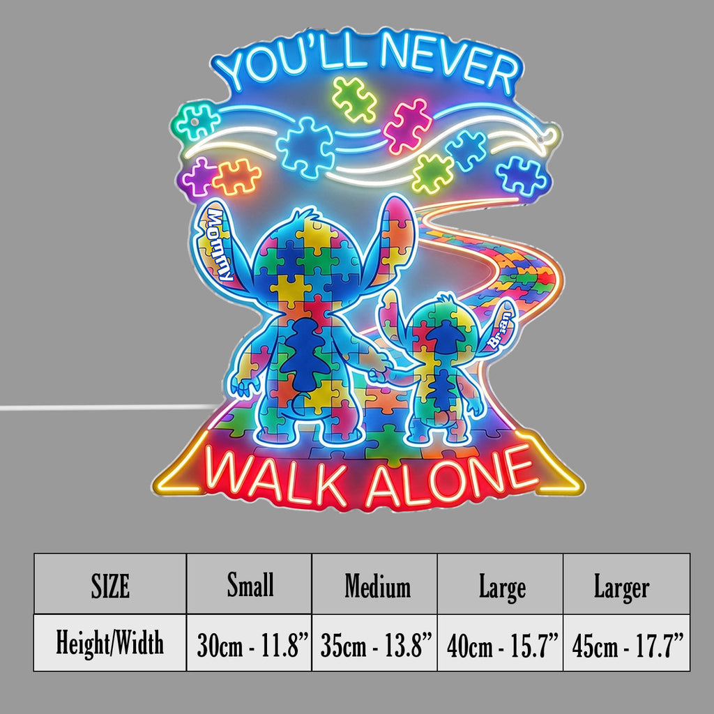 Personalized Autism Awareness Neon LED Light Sign Custom Decor Neon LED Light Sign GradoCreations