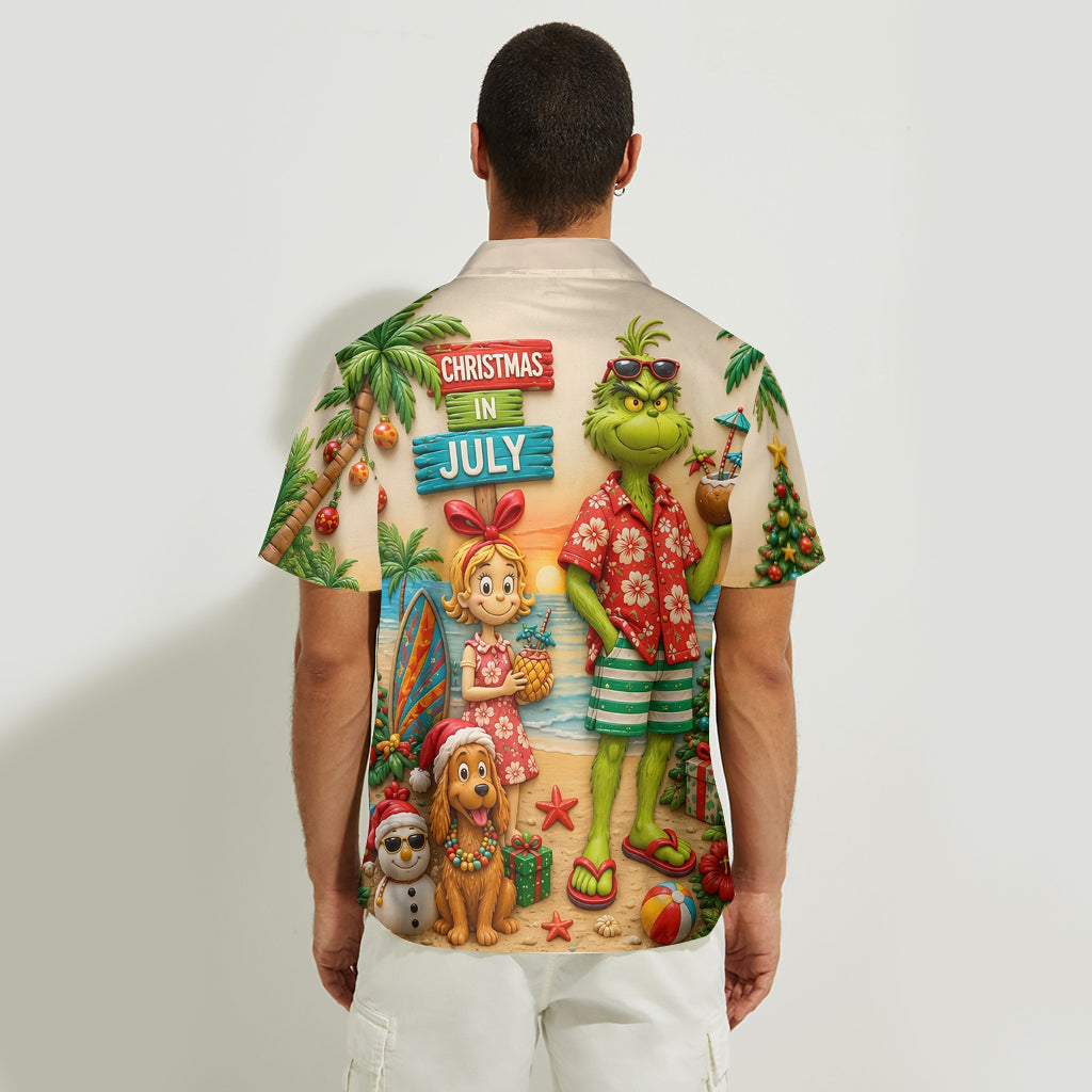 Personalized Christmas in July Hawaiian Shirt Gift for Movie Lovers
