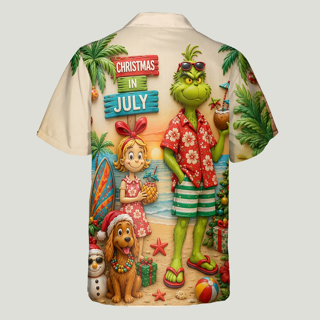 Personalized Christmas in July Hawaiian Shirt Gift for Movie Lovers