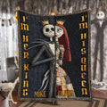 Personalized Nightmare Blanket Her King His Queen Custom Name Gift Blanket GradoCreations