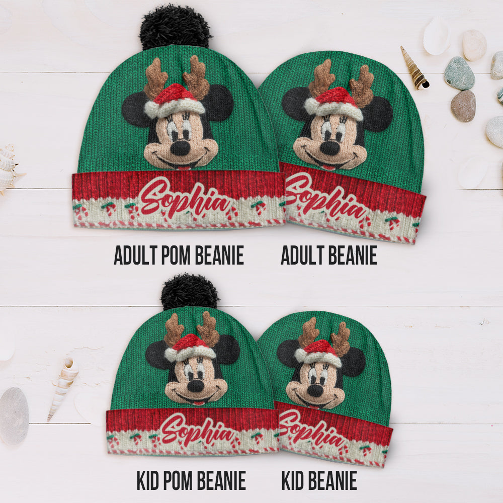 Personalized Disney Character Beanie Hat for Kids & Adults - Christmas Gift Beanie Hat GradoCreations