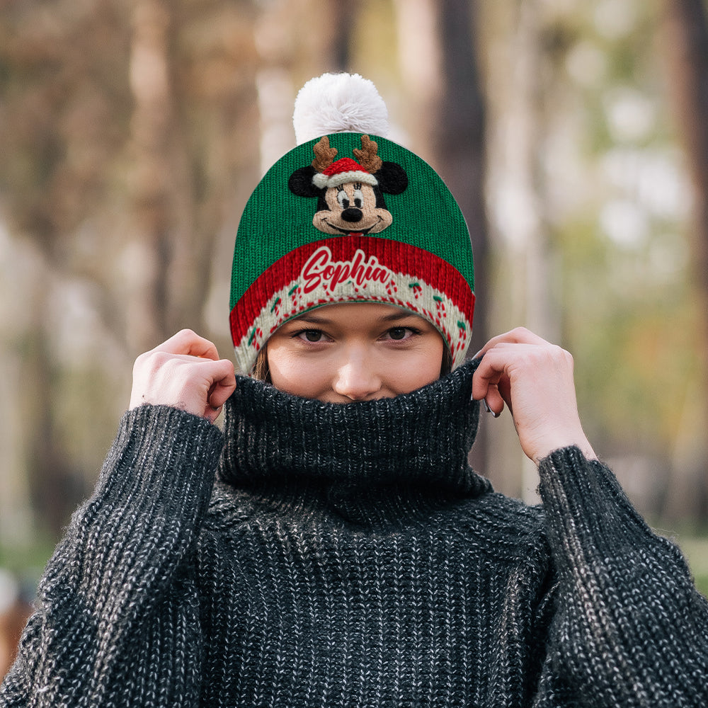 Personalized Disney Character Beanie Hat for Kids & Adults - Christmas Gift Beanie Hat GradoCreations