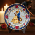 Personalized Ceramic Round Plate You and Me Custom Name Gift Ceramic Round Plate GradoCreations
