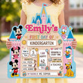 Personalized First Day of School 2 Layered Wood Sign for Kids 2 Layered Wood Sign GradoCreations