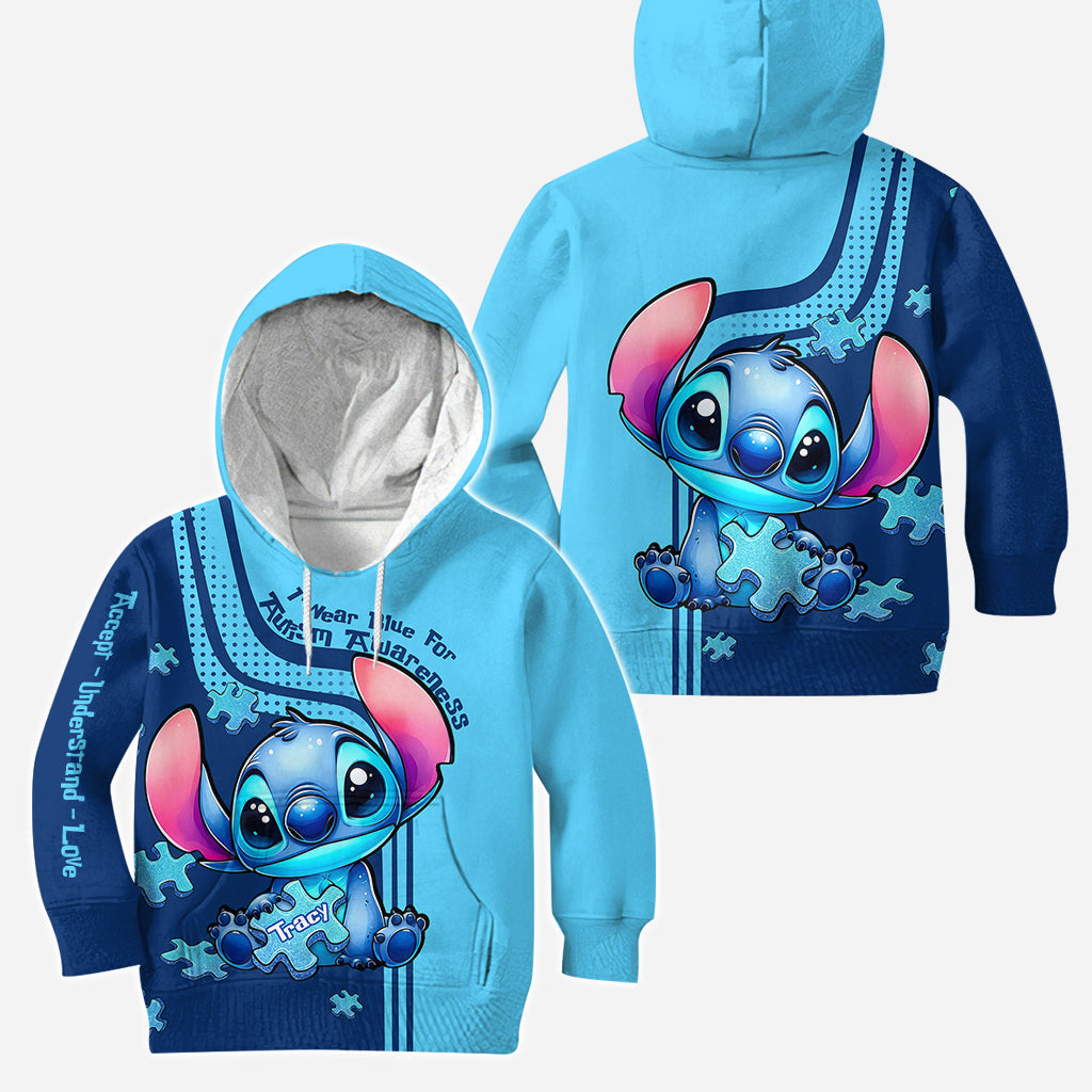 Personalized Autism Awareness Hoodie and Leggings Set for Kids/Adults - Custom Name Gift Hoodie & Leggings GradoCreations