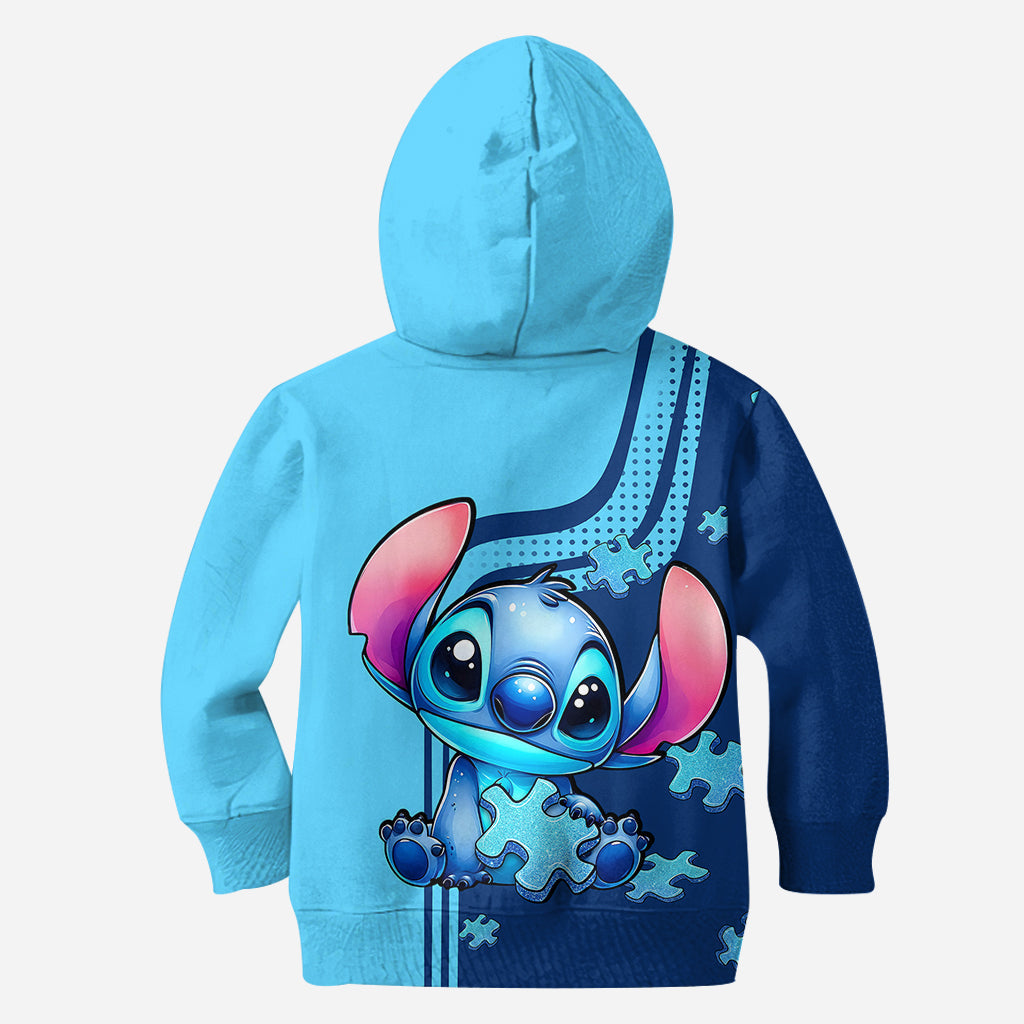 Personalized Autism Awareness Hoodie and Leggings Set for Kids/Adults - Custom Name Gift Hoodie & Leggings GradoCreations