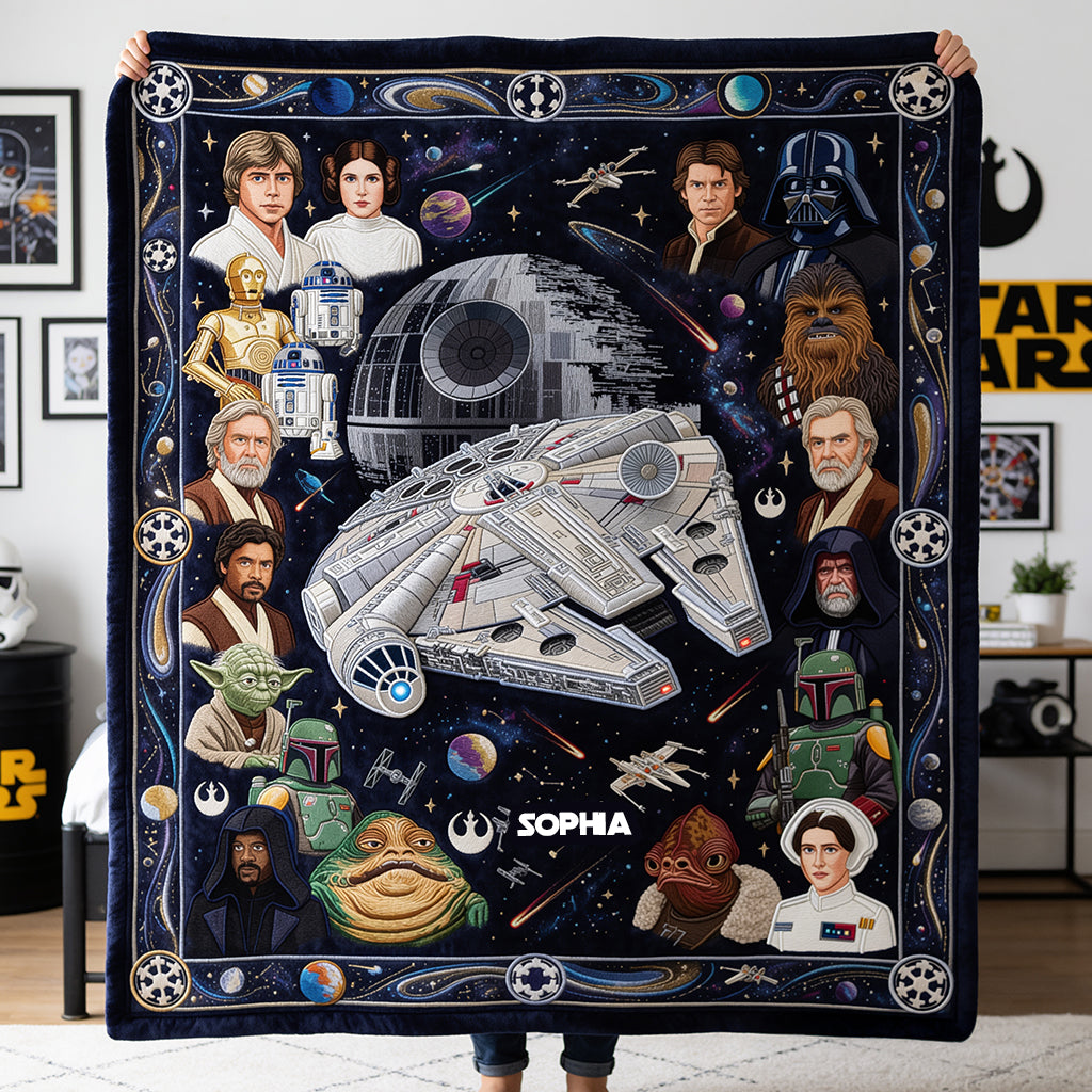 Personalized Star Wars Blanket May The Force Be With You Blanket GradoCreations