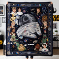 Personalized Cosmic Space Blanket Custom Name Gift for Movie Fans Blanket GradoCreations