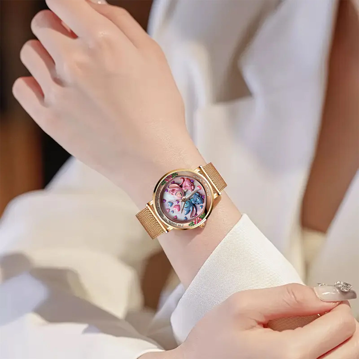 Personalized Ohana Women Hand Watch Custom Name Gift Women Hand Watch GradoCreations