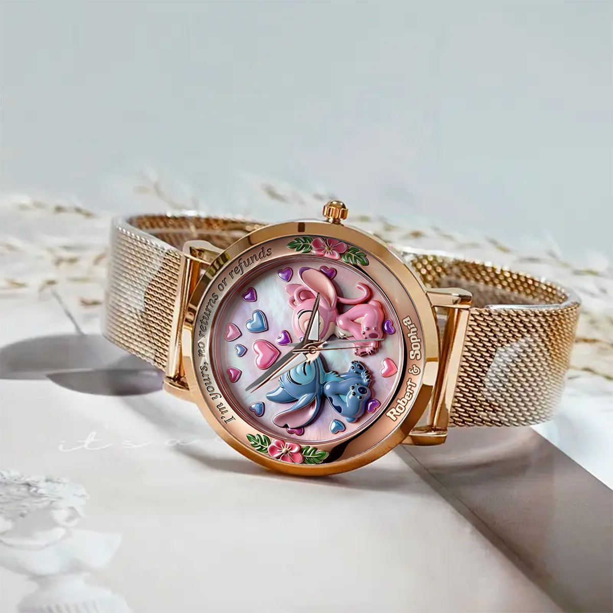 Personalized Ohana Women Hand Watch Custom Name Gift Women Hand Watch GradoCreations