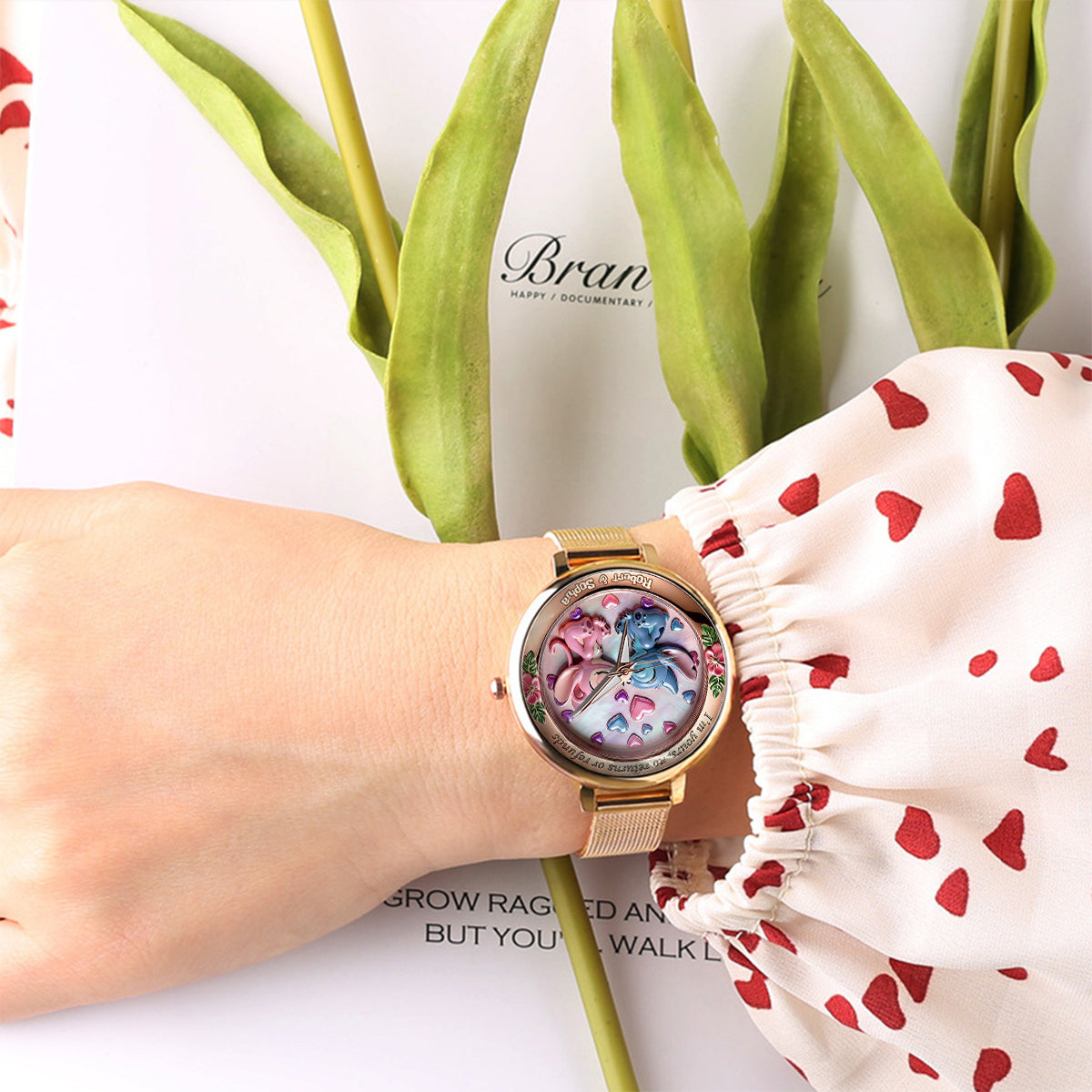 Personalized Ohana Women Hand Watch Custom Name Gift Women Hand Watch GradoCreations