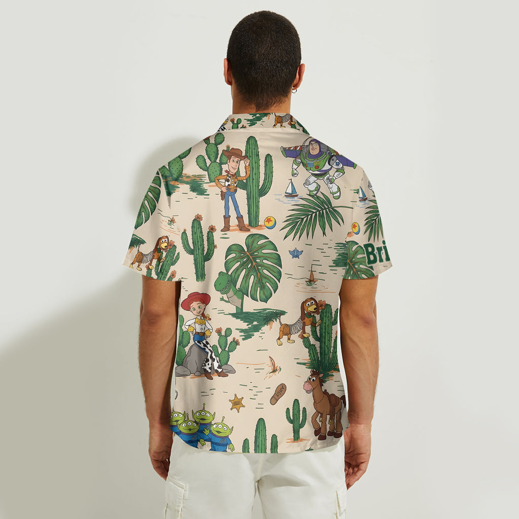 Personalized Cartoon Hawaiian Shirt for Kids Customizable Gift Hawaiian Shirt GradoCreations