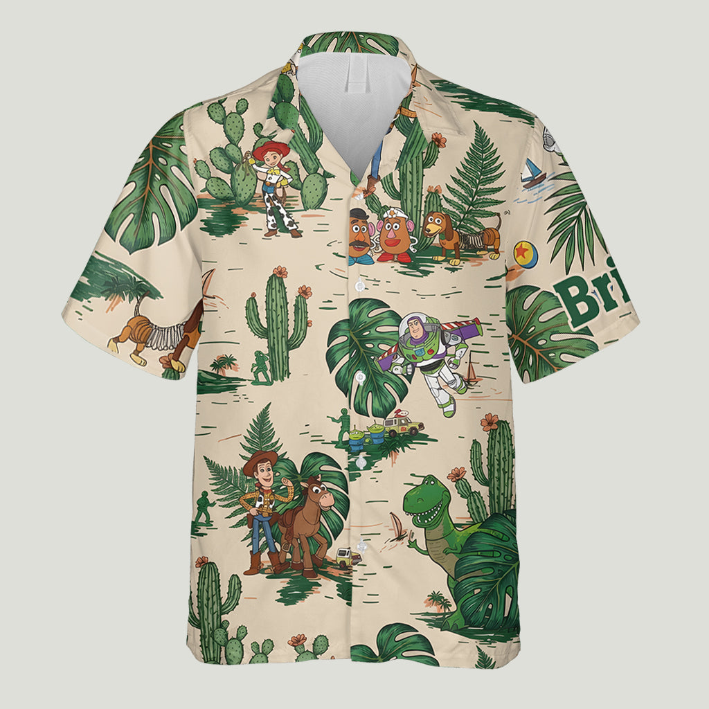 Personalized Cartoon Hawaiian Shirt for Kids Customizable Gift Hawaiian Shirt GradoCreations