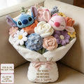 Personalized Faux Fur Shaped Pillow Custom Bouquet Gift Faux Fur Shaped Pillow GradoCreations