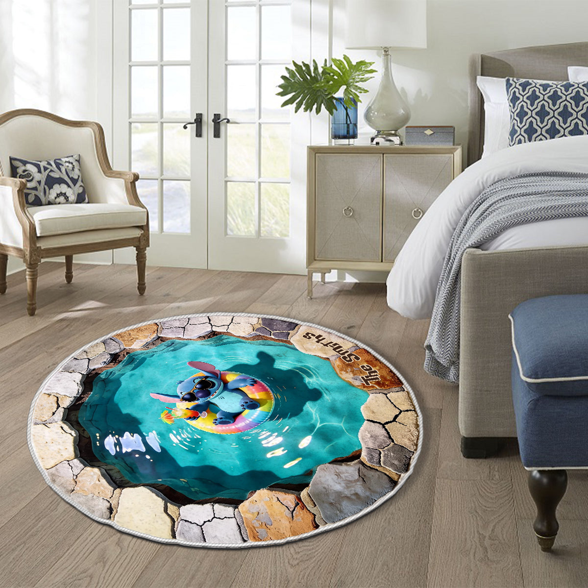 Personalized Non-Slip Tufted Rug Custom Name Summer Vibes Non-Slip Tufted Rug GradoCreations