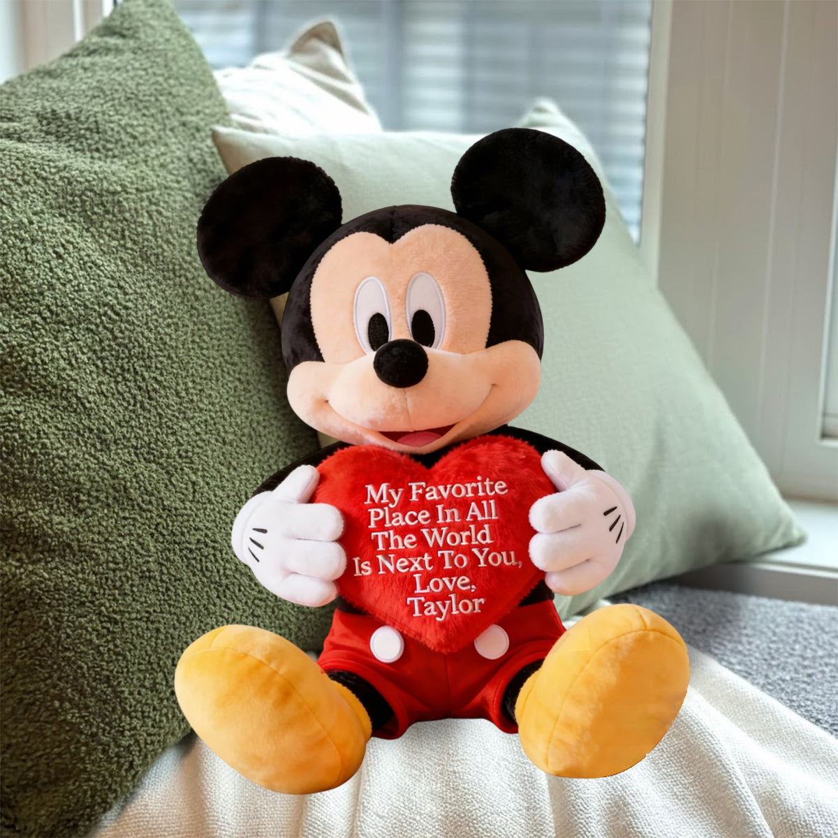 Custom Faux Fur Shaped Pillow Personalized Gift for Kids Faux Fur Shaped Pillow GradoCreations