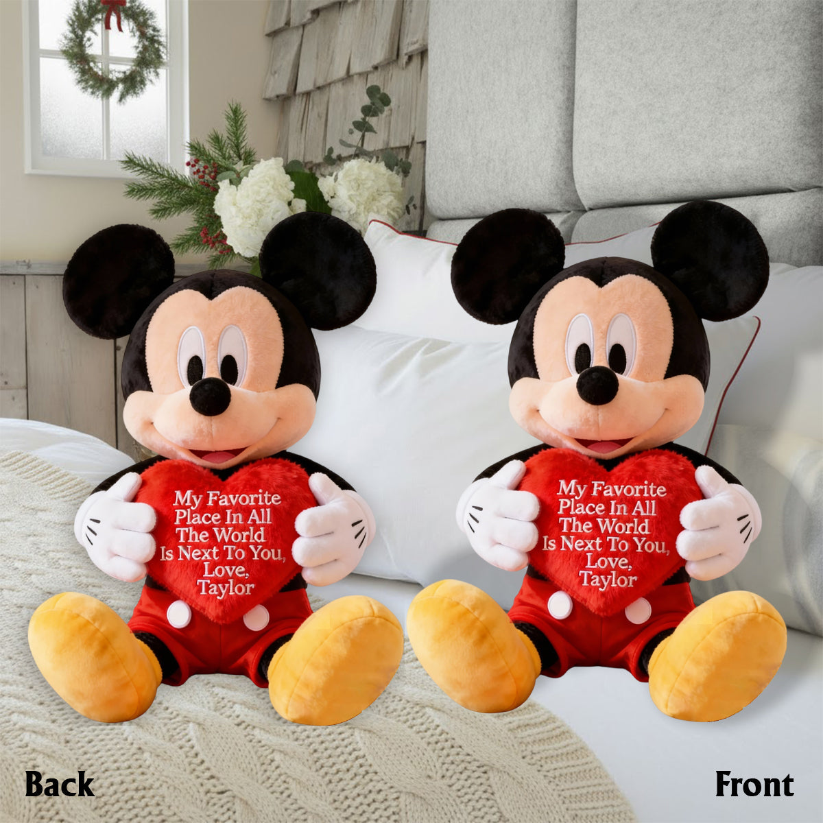 Custom Faux Fur Shaped Pillow Personalized Gift for Kids Faux Fur Shaped Pillow GradoCreations