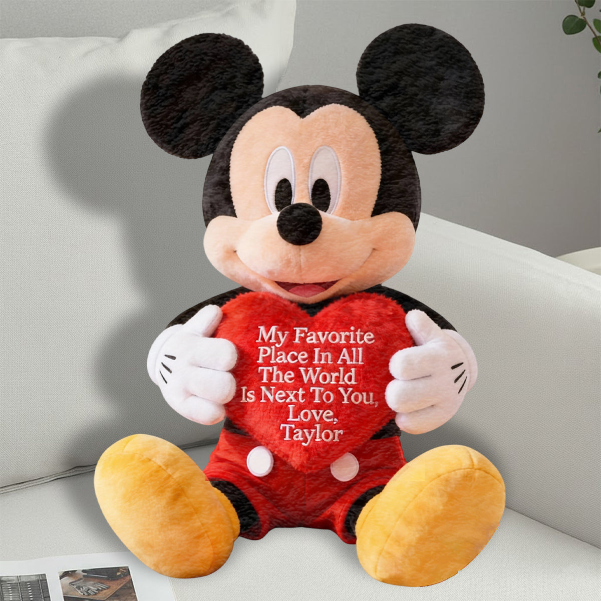 Custom Faux Fur Shaped Pillow Personalized Gift for Kids Faux Fur Shaped Pillow GradoCreations