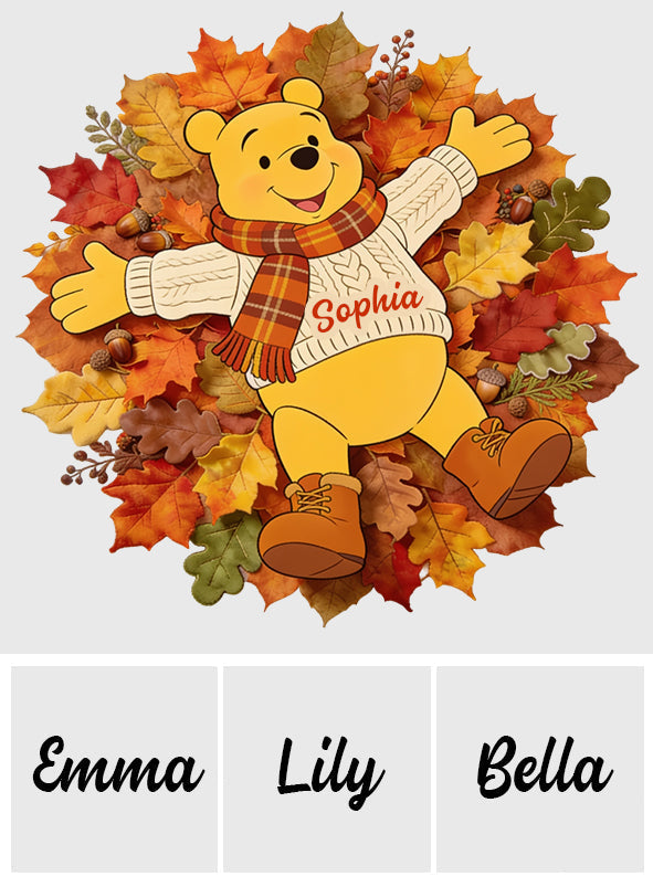Personalized Non-Slip Tufted Rug with Yellow Bear Design for Kids Room Non-Slip Tufted Rug GradoCreations