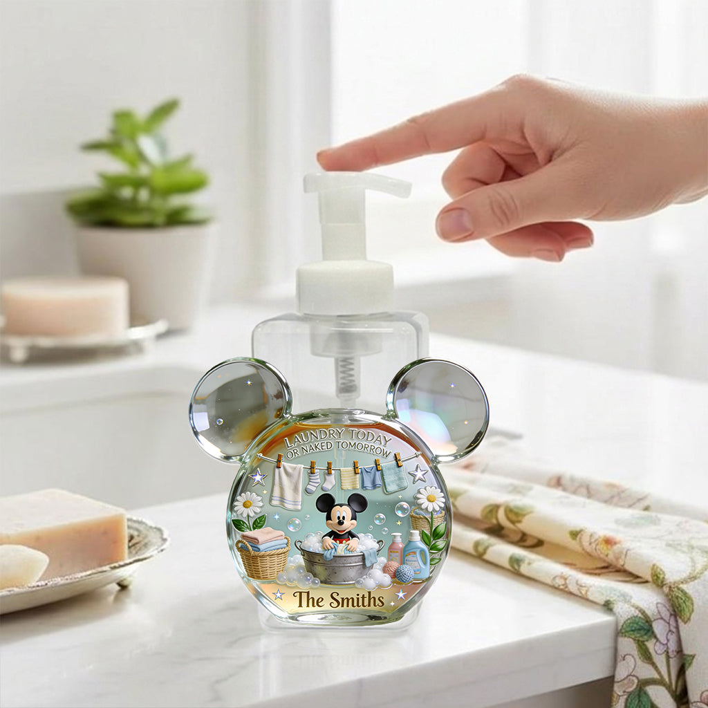 Personalized Mickey Mouse Pump Dispenser Custom Name for Laundry Pump Dispenser GradoCreations