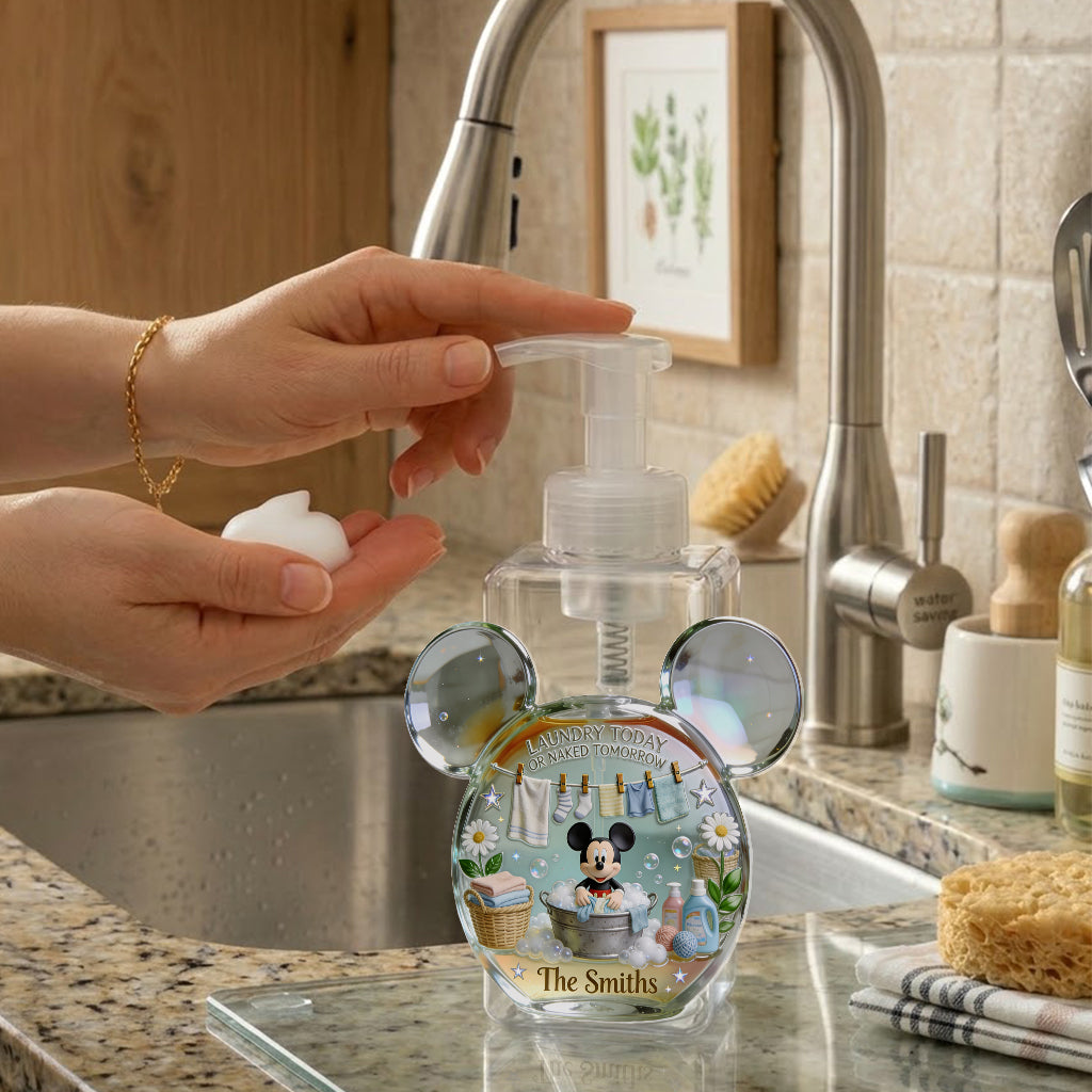 Personalized Mickey Mouse Pump Dispenser Custom Name for Laundry Pump Dispenser GradoCreations