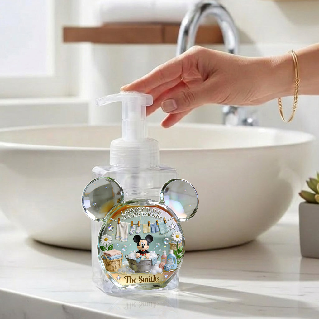 Personalized Mickey Mouse Pump Dispenser Custom Name for Laundry Pump Dispenser GradoCreations