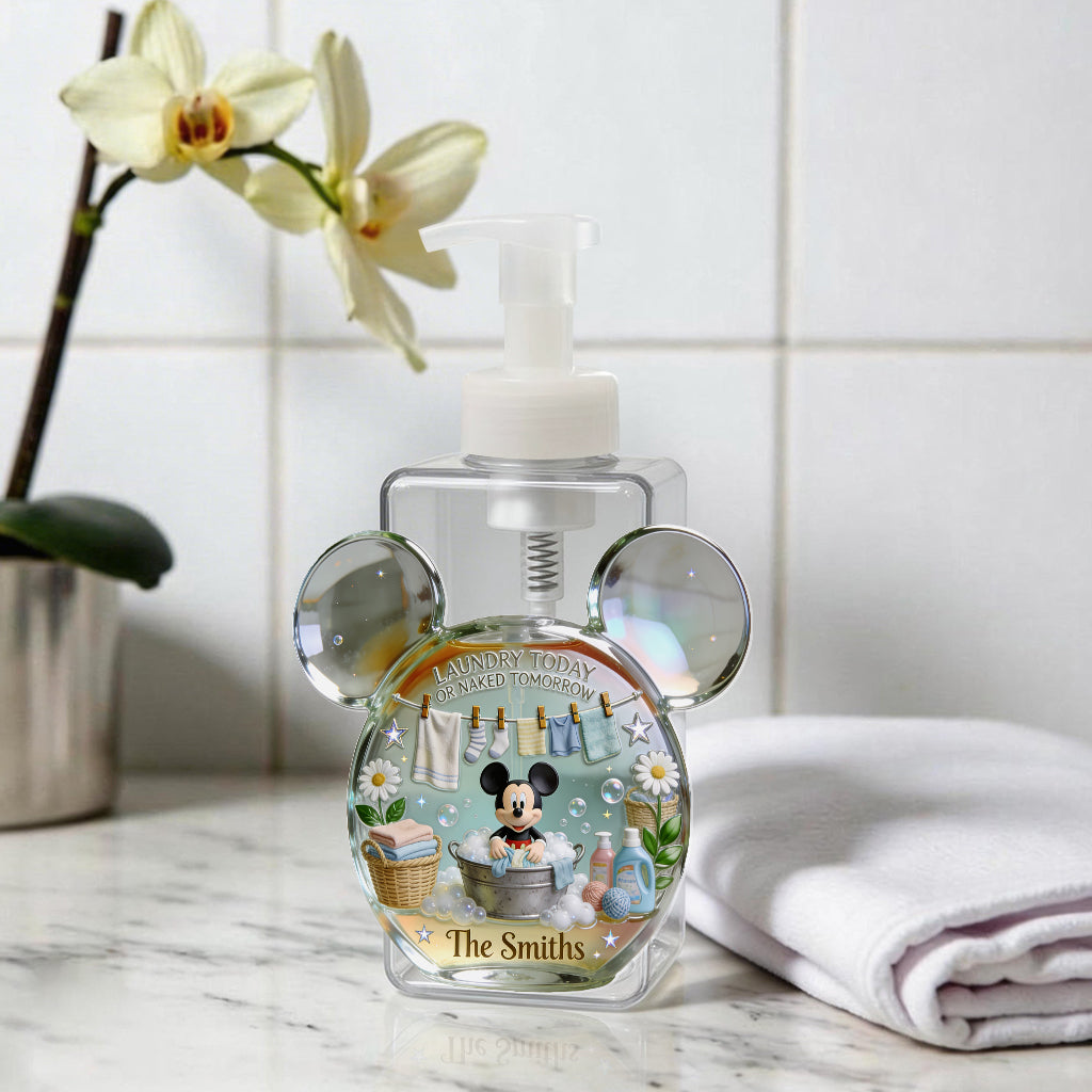 Personalized Mickey Mouse Pump Dispenser Custom Name for Laundry Pump Dispenser GradoCreations