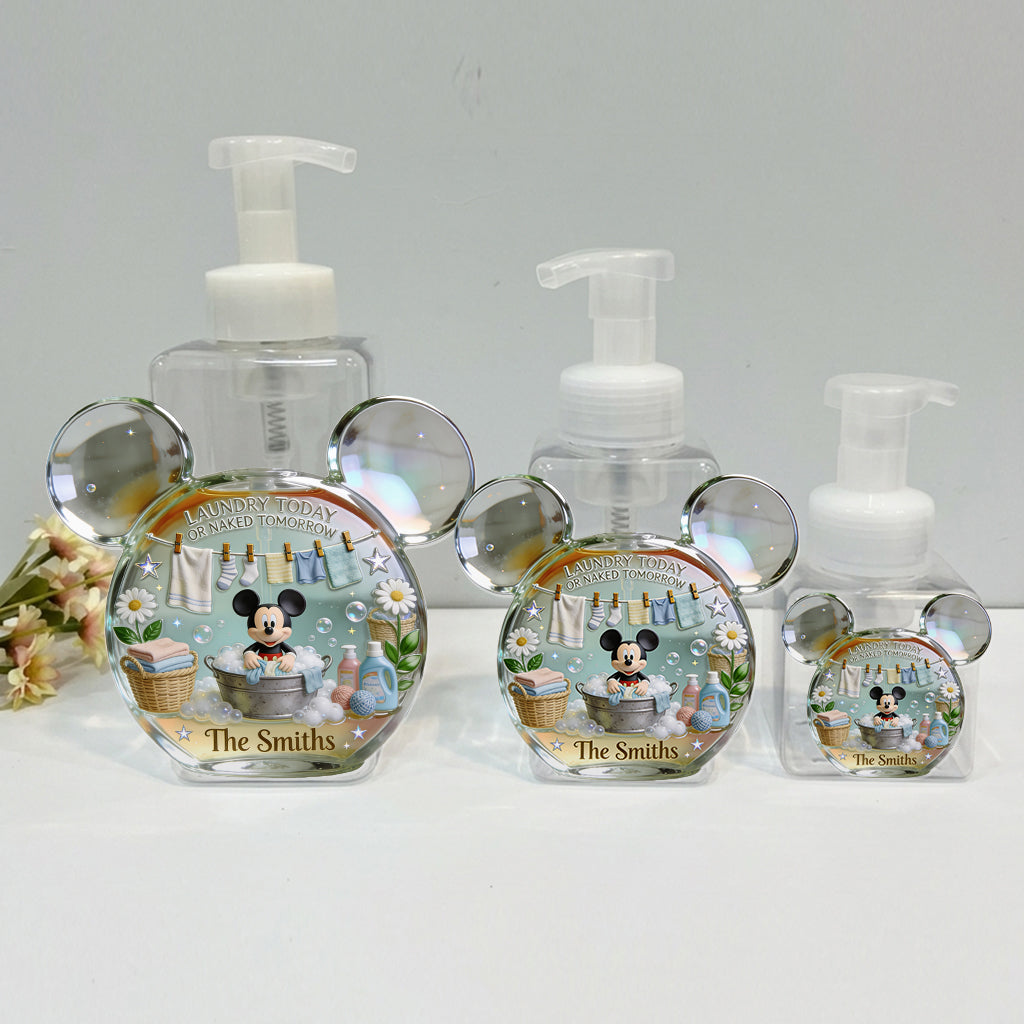 Personalized Mickey Mouse Pump Dispenser Custom Name for Laundry Pump Dispenser GradoCreations
