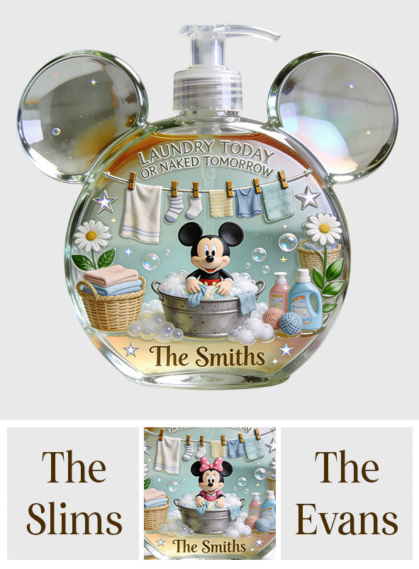 Personalized Mickey Mouse Pump Dispenser Custom Name for Laundry Pump Dispenser GradoCreations