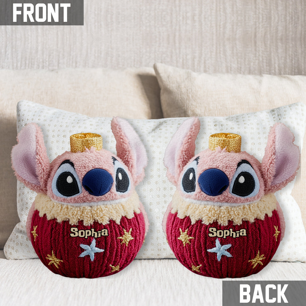 Personalized Ohana Shaped Pillow Custom Name Gift for Christmas Shaped Pillow GradoCreations