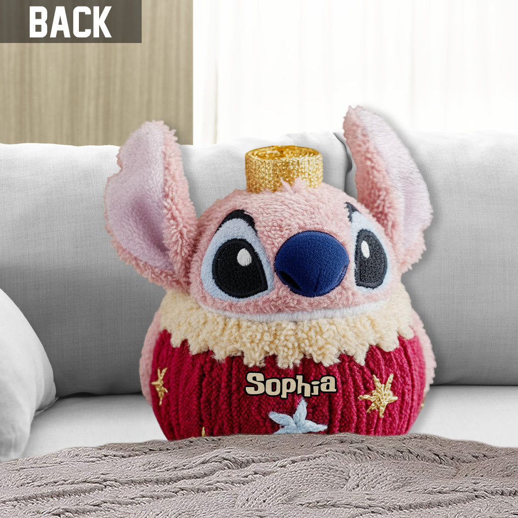 Personalized Ohana Shaped Pillow Custom Name Gift for Christmas Shaped Pillow GradoCreations