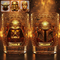Personalized Star Wars Whiskey Glass Best Gift for Dad Whiskey Glass GradoCreations