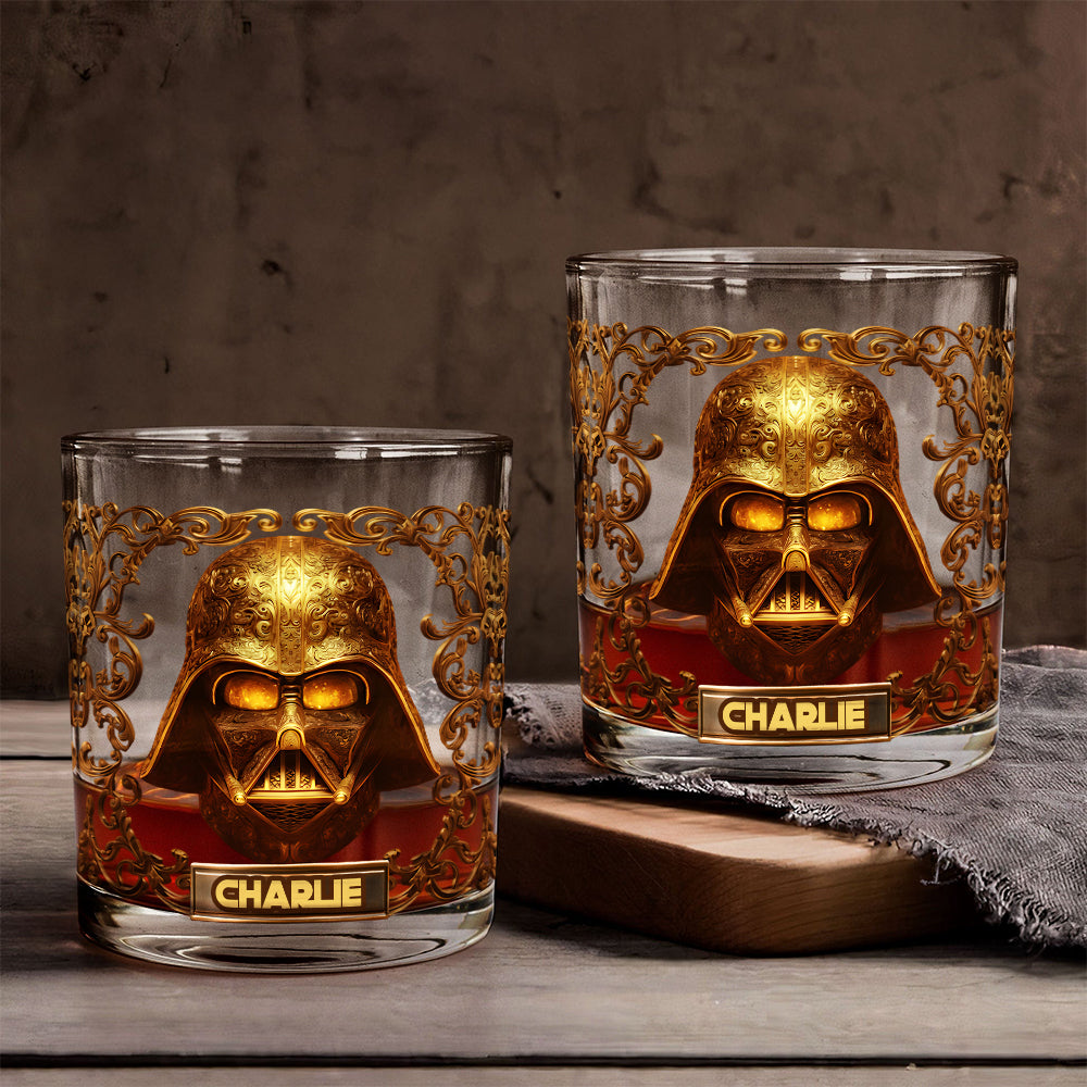 Personalized Star Wars Whiskey Glass Best Gift for Dad Whiskey Glass GradoCreations