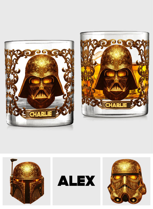 Personalized Star Wars Whiskey Glass Best Gift for Dad Whiskey Glass GradoCreations